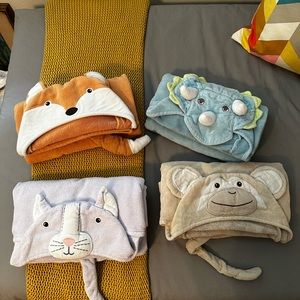 Pottery Barn Kids Critter Wrap, hooded character towels, l